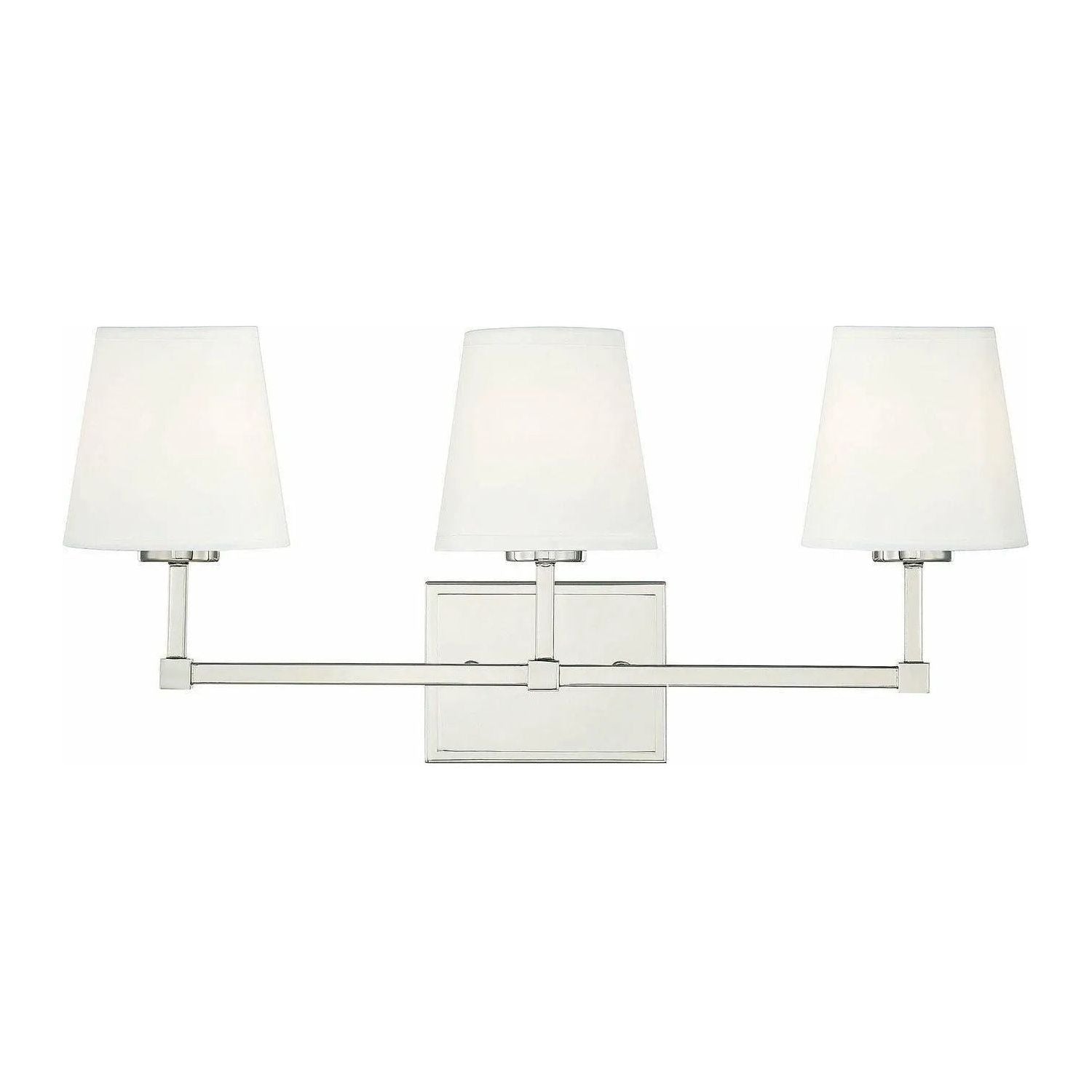 Meridian Lite Trends - Meridian Three Light Bathroom Vanity Light - M80053PN | Montreal Lighting & Hardware