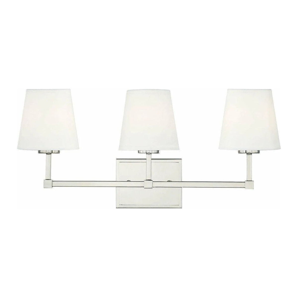 Meridian Lite Trends - Meridian Three Light Bathroom Vanity Light - M80053PN | Montreal Lighting & Hardware