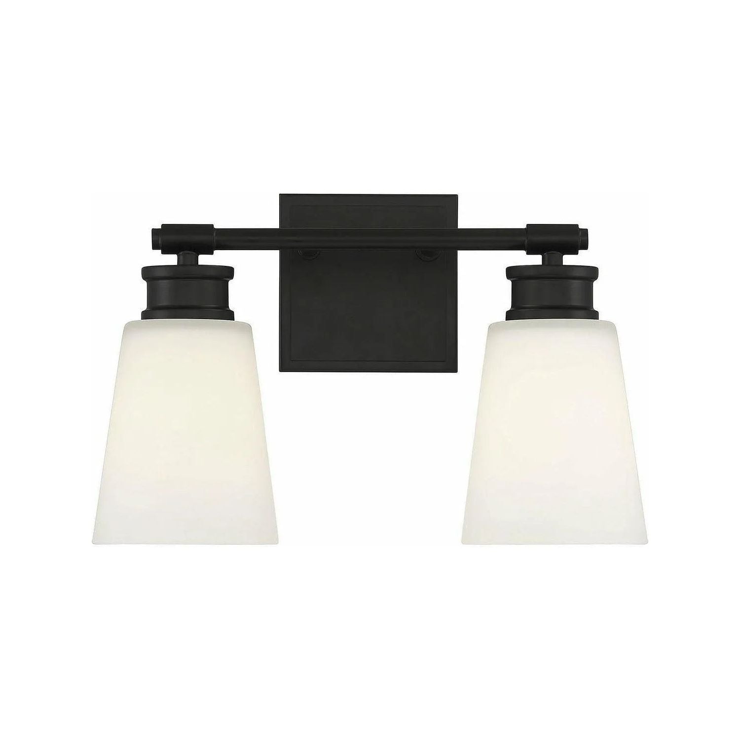 Meridian Lite Trends - Meridian Two Light Bathroom Vanity Light - M80054MBK | Montreal Lighting & Hardware