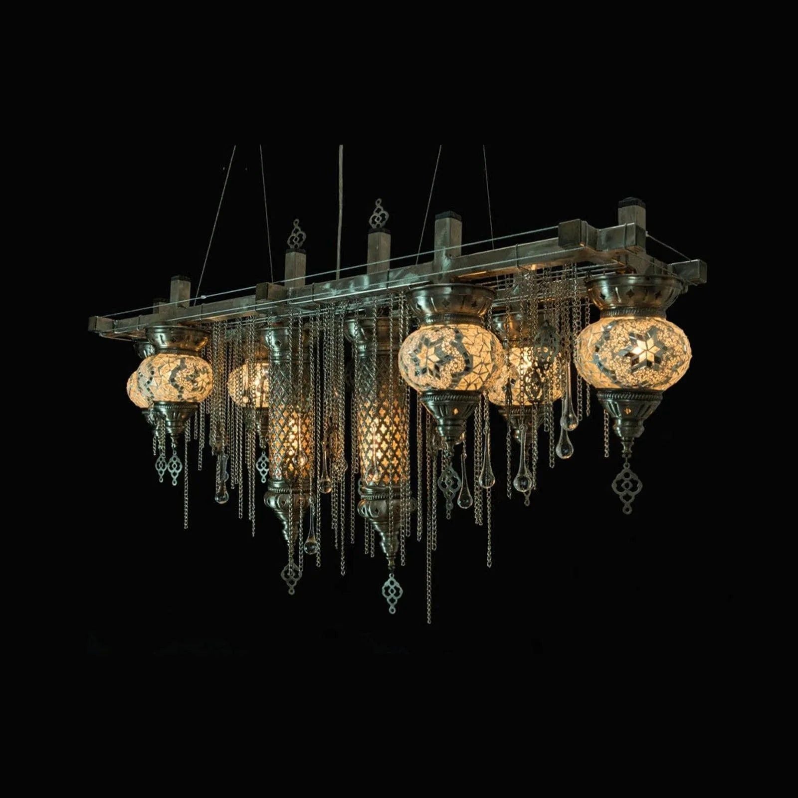 Matrix Floral Linear Suspension Chandelier