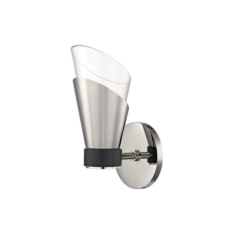 Mitzi - Angie LED Wall Sconce - H130101-PN/BK | Montreal Lighting & Hardware