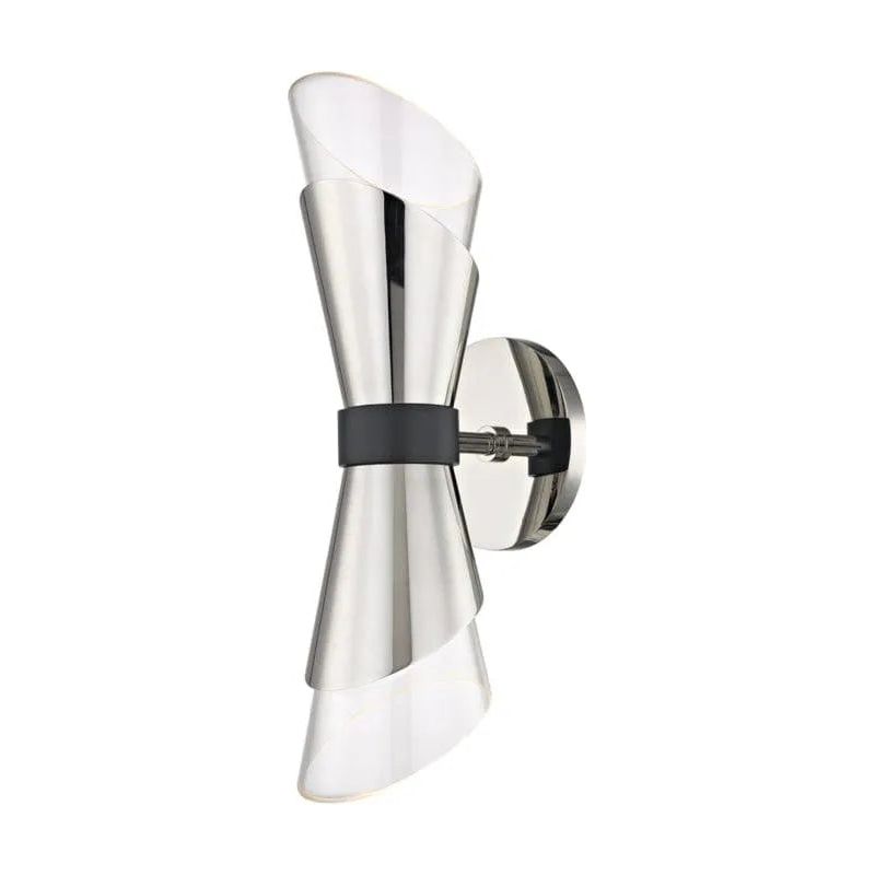 Mitzi - Angie LED Wall Sconce - H130102-PN/BK | Montreal Lighting & Hardware