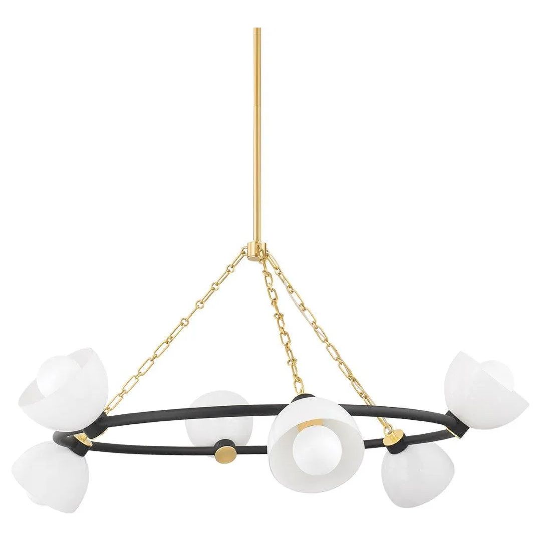 Mitzi - Belle Chandelier - H724806-AGB/TBK | Montreal Lighting & Hardware