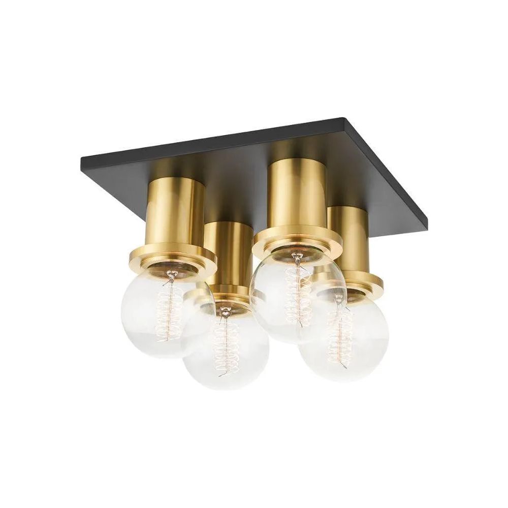 Mitzi - Brandi Flush Mount - H526504-AGB/SBK | Montreal Lighting & Hardware