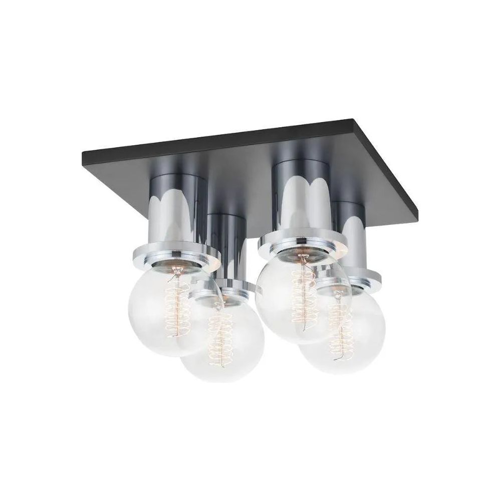 Mitzi - Brandi Flush Mount - H526504-PC/SBK | Montreal Lighting & Hardware