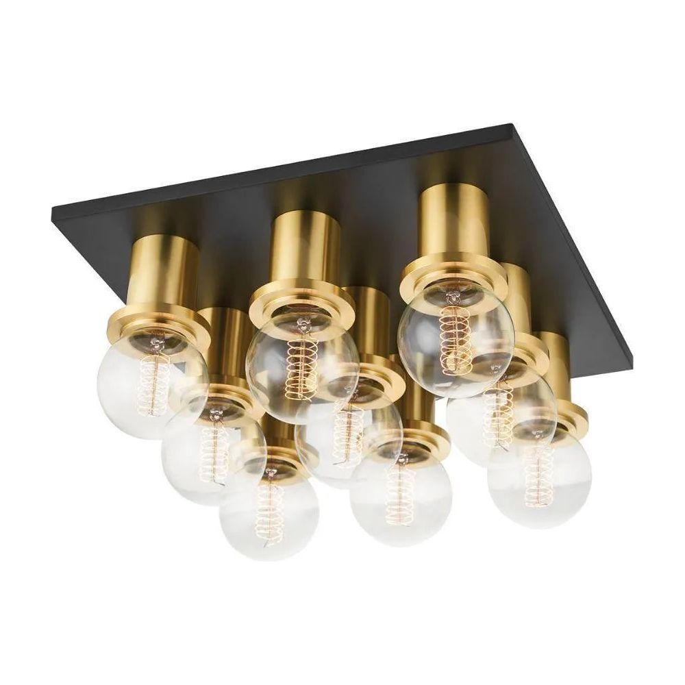 Mitzi - Brandi Flush Mount - H526509-AGB/SBK | Montreal Lighting & Hardware