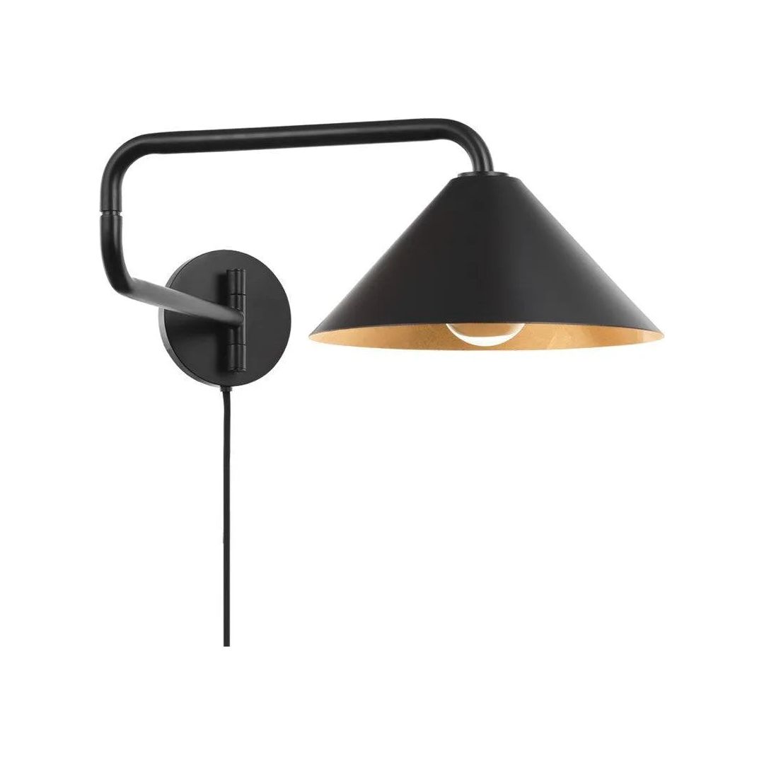 Mitzi - Brianna Portable Wall Sconce - HL629201-GL/SBK | Montreal Lighting & Hardware