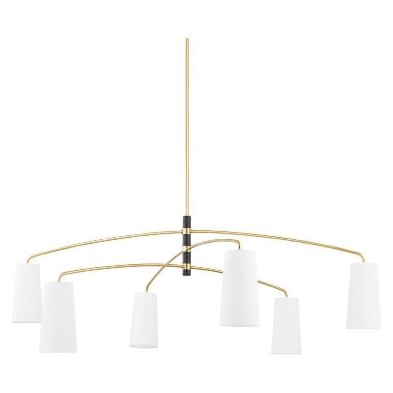 Mitzi - Evelyn Chandelier - H612806-AGB/SBK | Montreal Lighting & Hardware