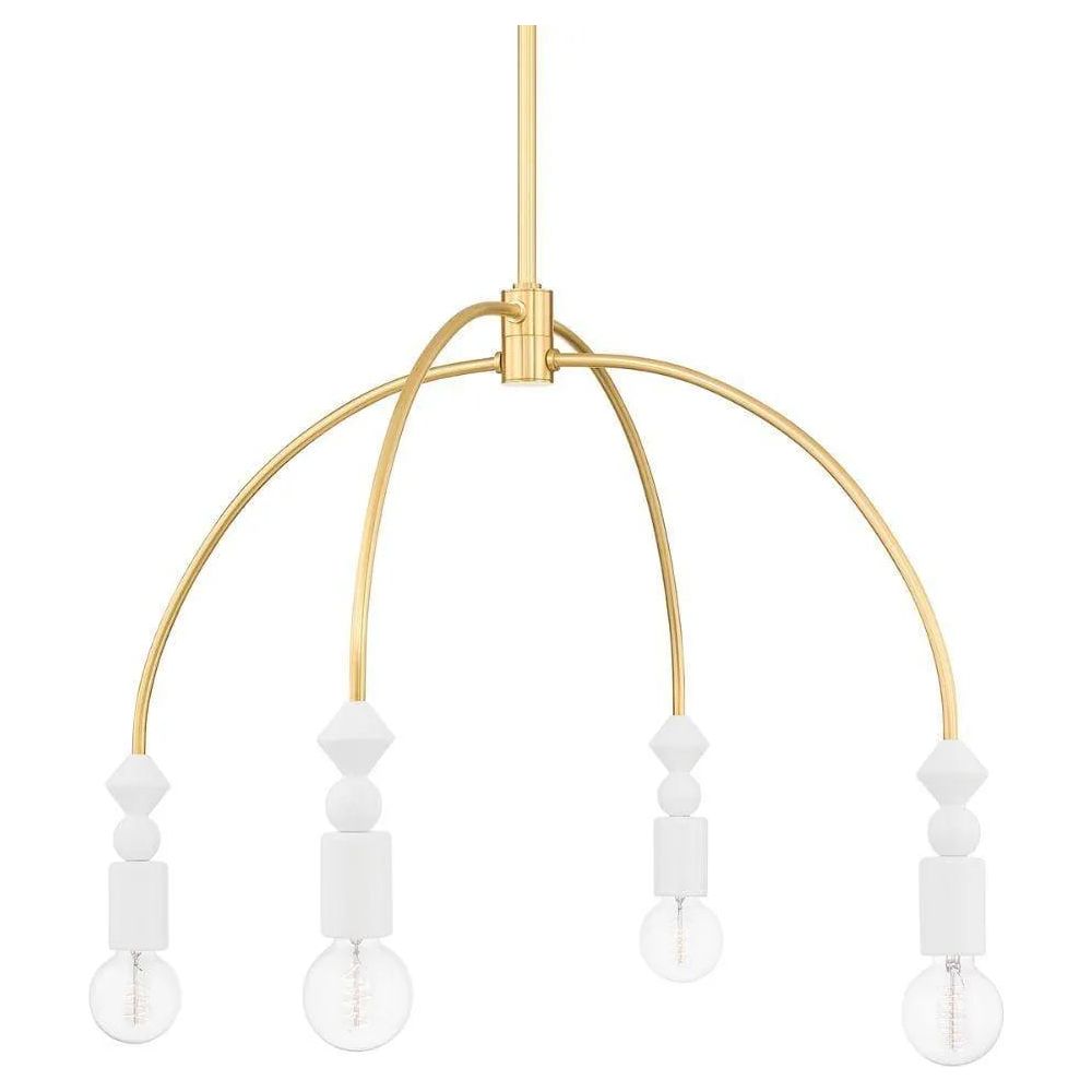 Mitzi - Flora Chandelier - H471804-AGB | Montreal Lighting & Hardware