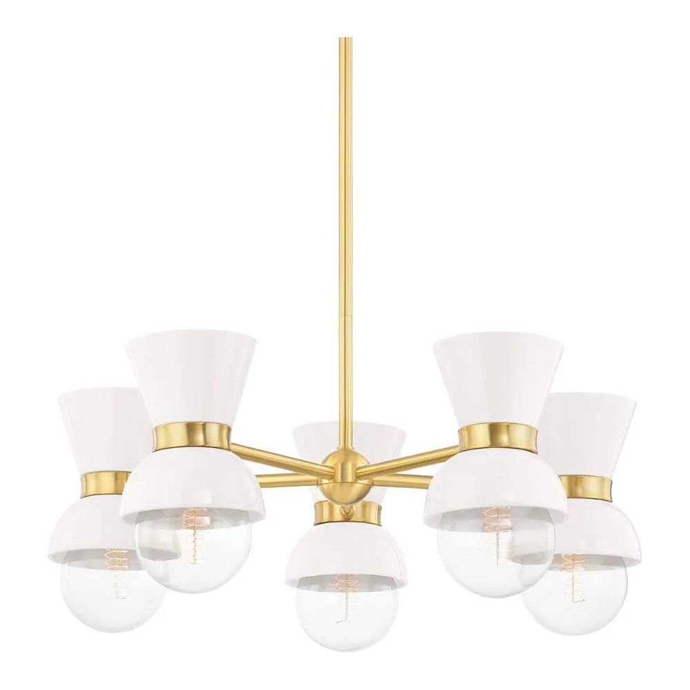 Mitzi - Gillian Chandelier - H469805-AGB/CCR | Montreal Lighting & Hardware