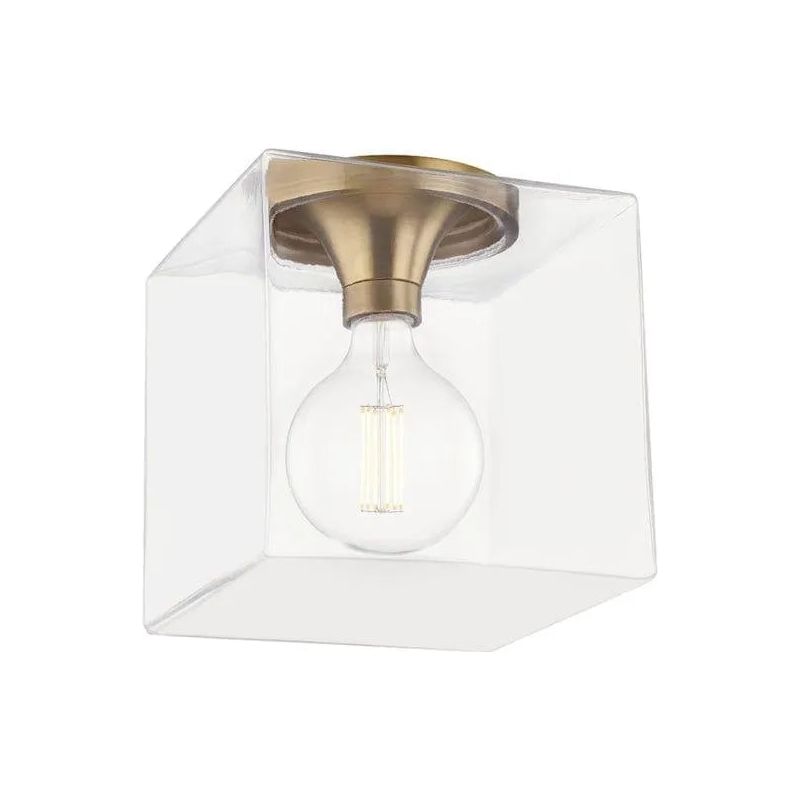 Mitzi - Grace Square Flush Mount - H284501SQL-AGB | Montreal Lighting & Hardware