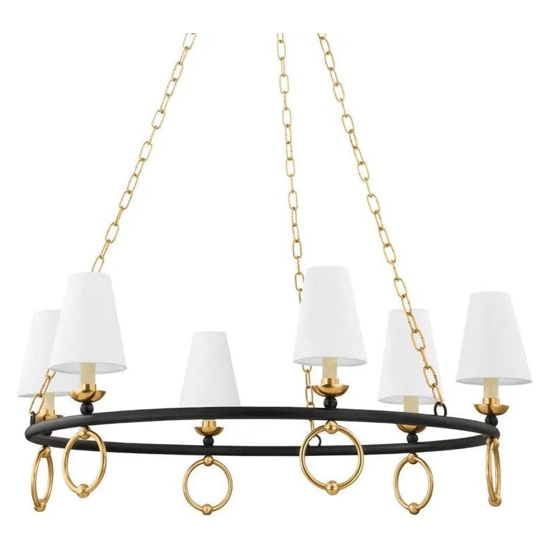 Mitzi - Haverford Chandelier - H757806-AGB/TBK | Montreal Lighting & Hardware