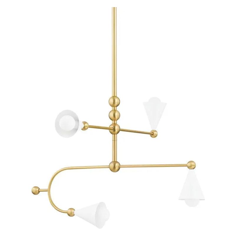 Mitzi - Hikari Chandelier - H681804-AGB/SWH | Montreal Lighting & Hardware