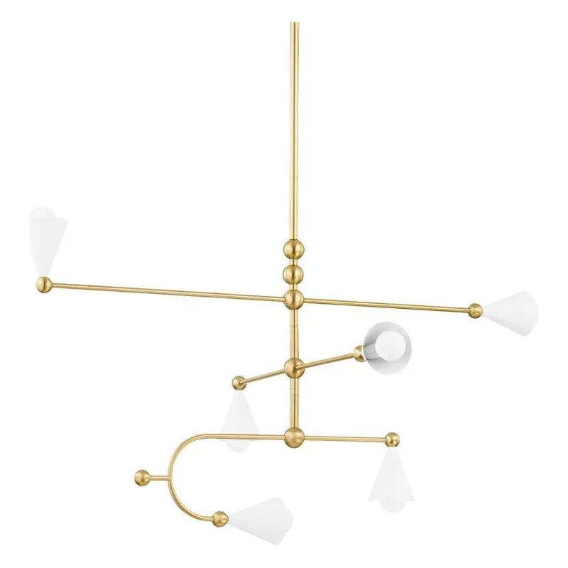 Mitzi - Hikari Chandelier - H681806-AGB/SWH | Montreal Lighting & Hardware