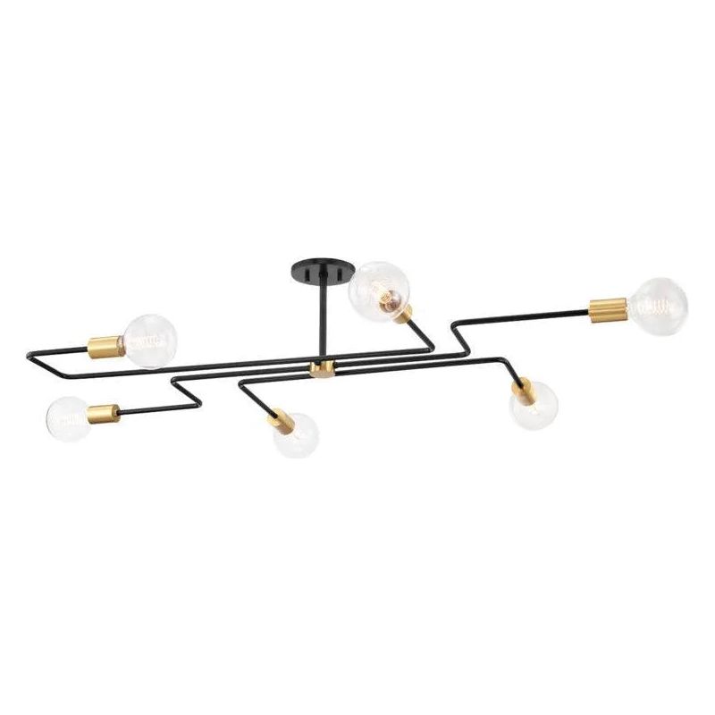 Mitzi - Jena Semi Flush Mount - H488606L-AGB/TBK | Montreal Lighting & Hardware