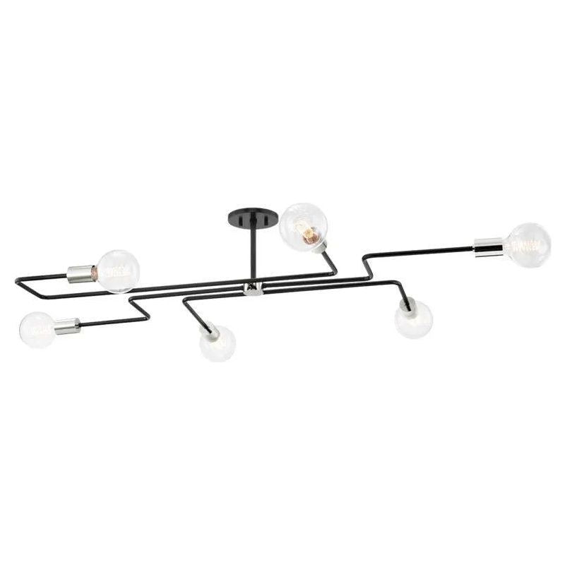 Mitzi - Jena Semi Flush Mount - H488606L-PN/TBK | Montreal Lighting & Hardware