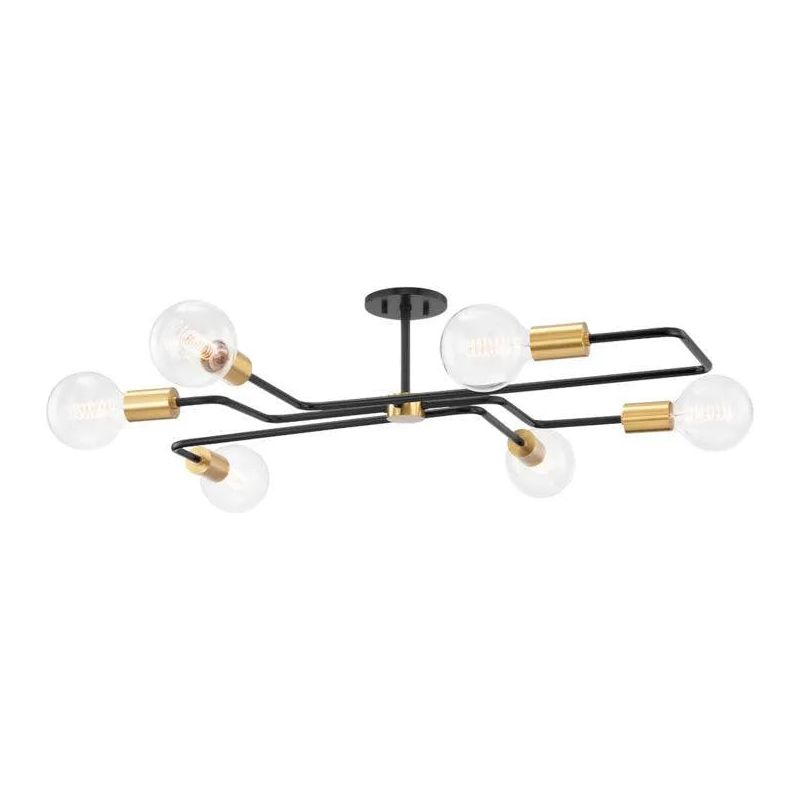 Mitzi - Jena Semi Flush Mount - H488606S-AGB/TBK | Montreal Lighting & Hardware