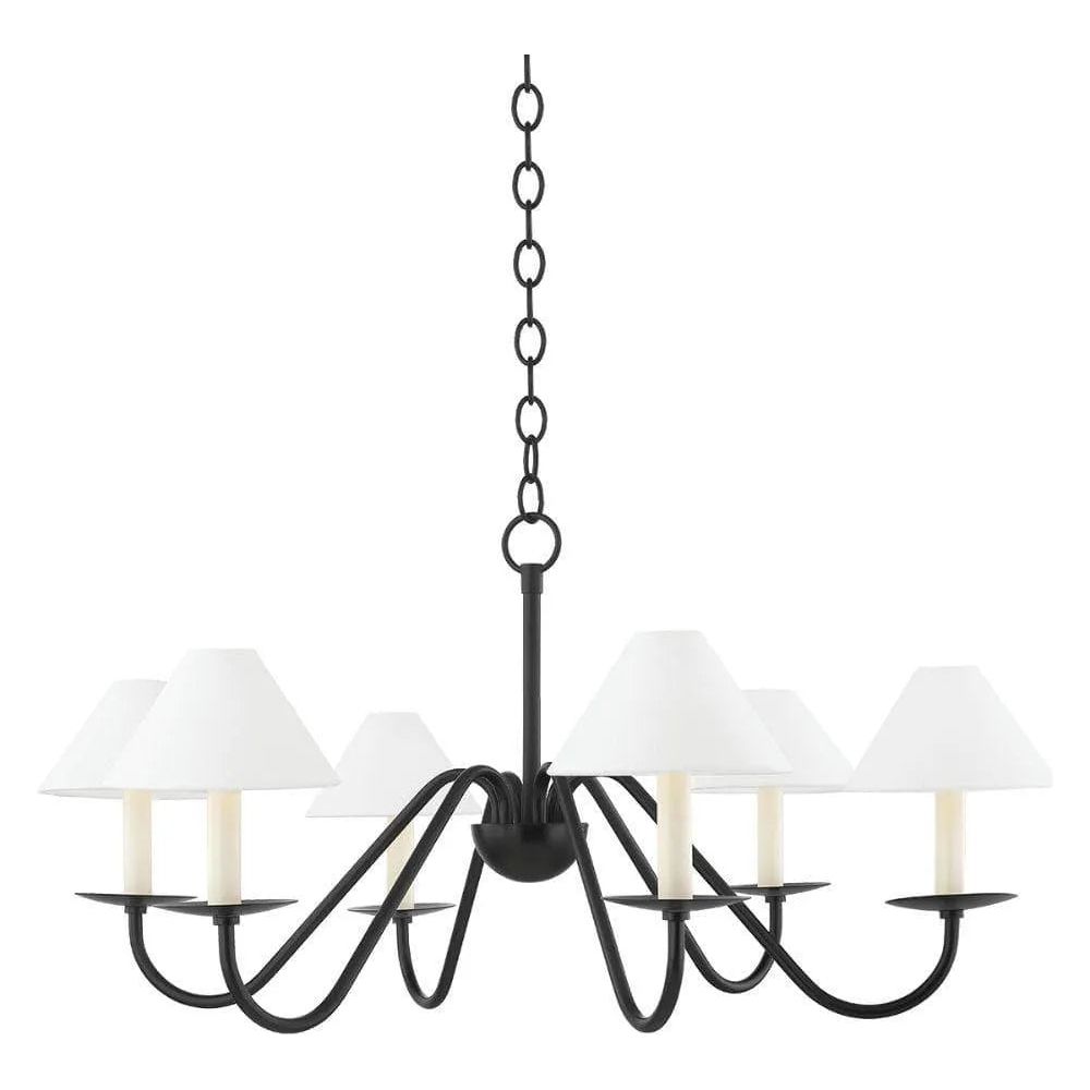 Mitzi - Lenore Chandelier - H464806-SBK | Montreal Lighting & Hardware