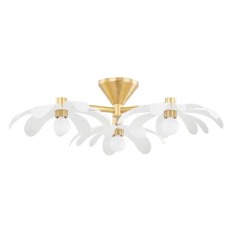 Mitzi - Twiggy Semi Flush Mount - H698603-AGB/TWH | Montreal Lighting & Hardware