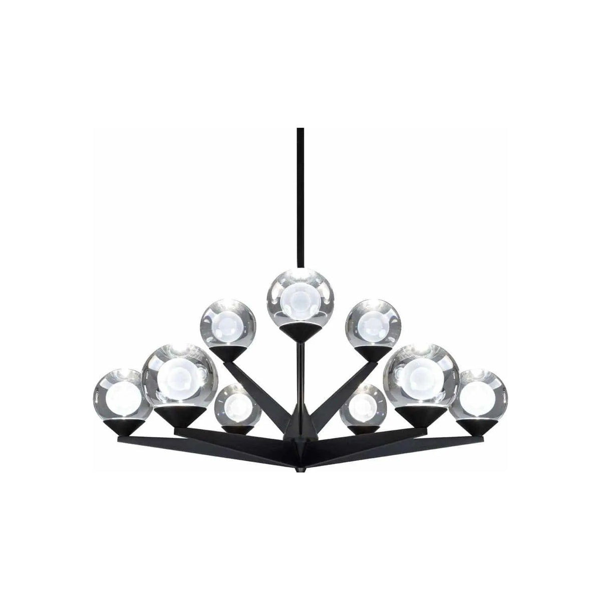 Modern Forms - Double Bubble LED Chandelier - PD-82027-BK | Montreal Lighting & Hardware