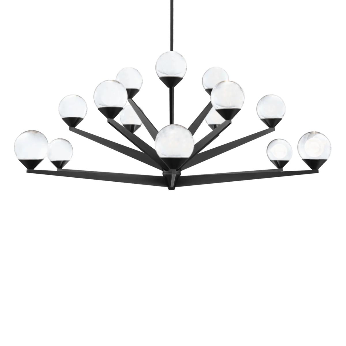 Modern Forms - Double Bubble LED Chandelier - PD-82042-BK | Montreal Lighting & Hardware