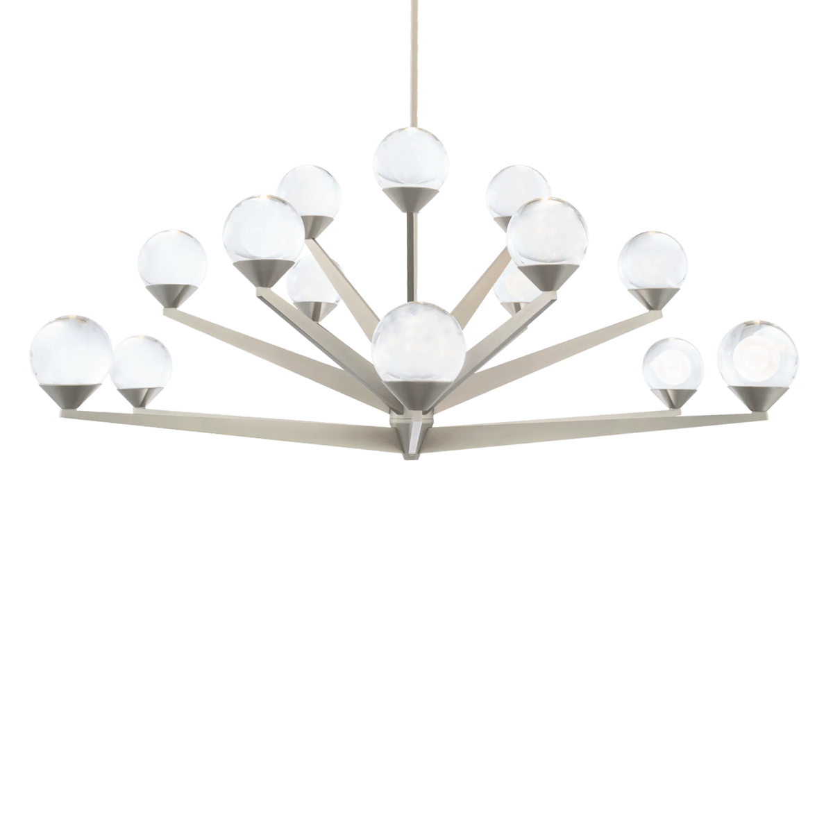 Modern Forms - Double Bubble LED Chandelier - PD-82042-SN | Montreal Lighting & Hardware