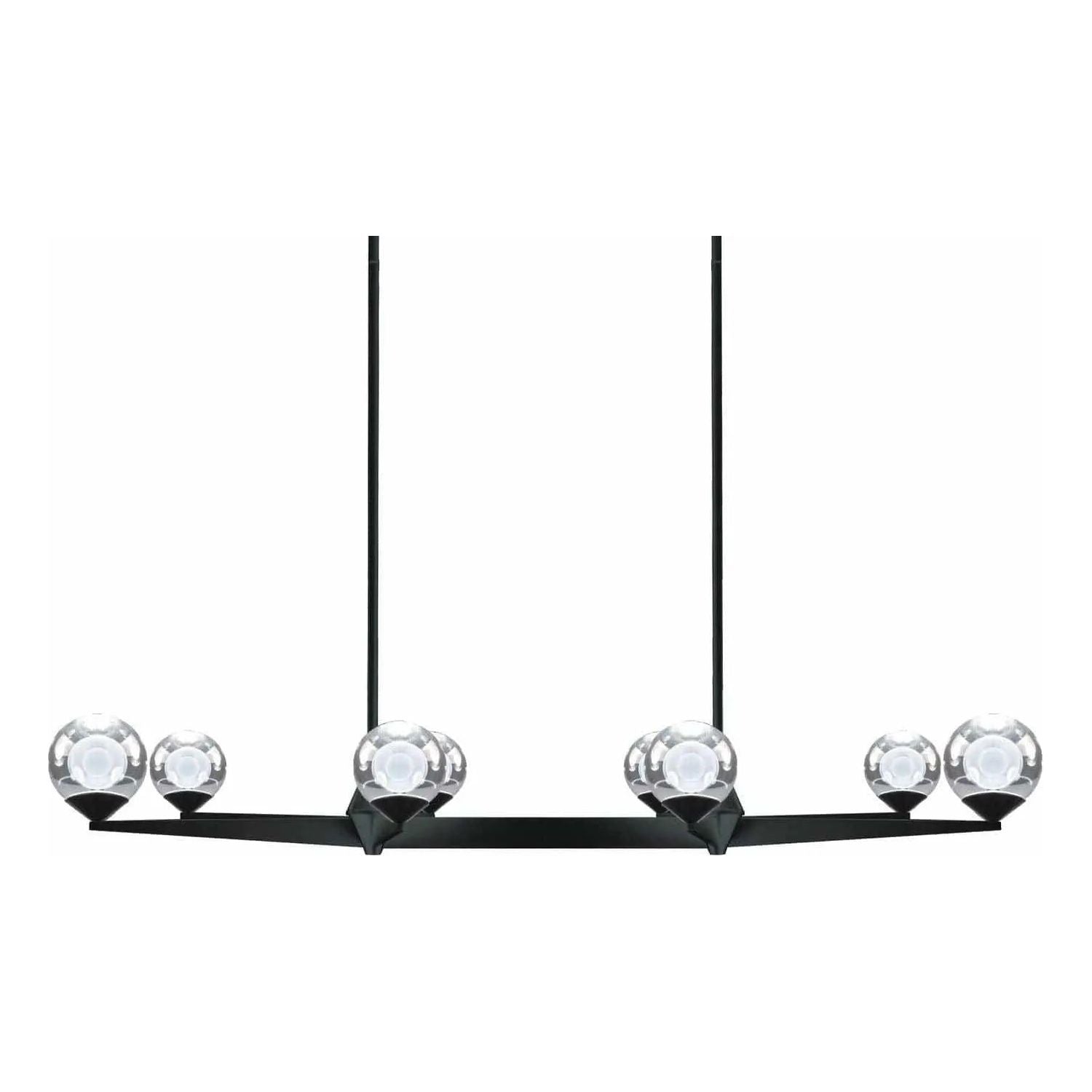 Modern Forms - Double Bubble LED Linear Pendant - PD-82044-BK | Montreal Lighting & Hardware