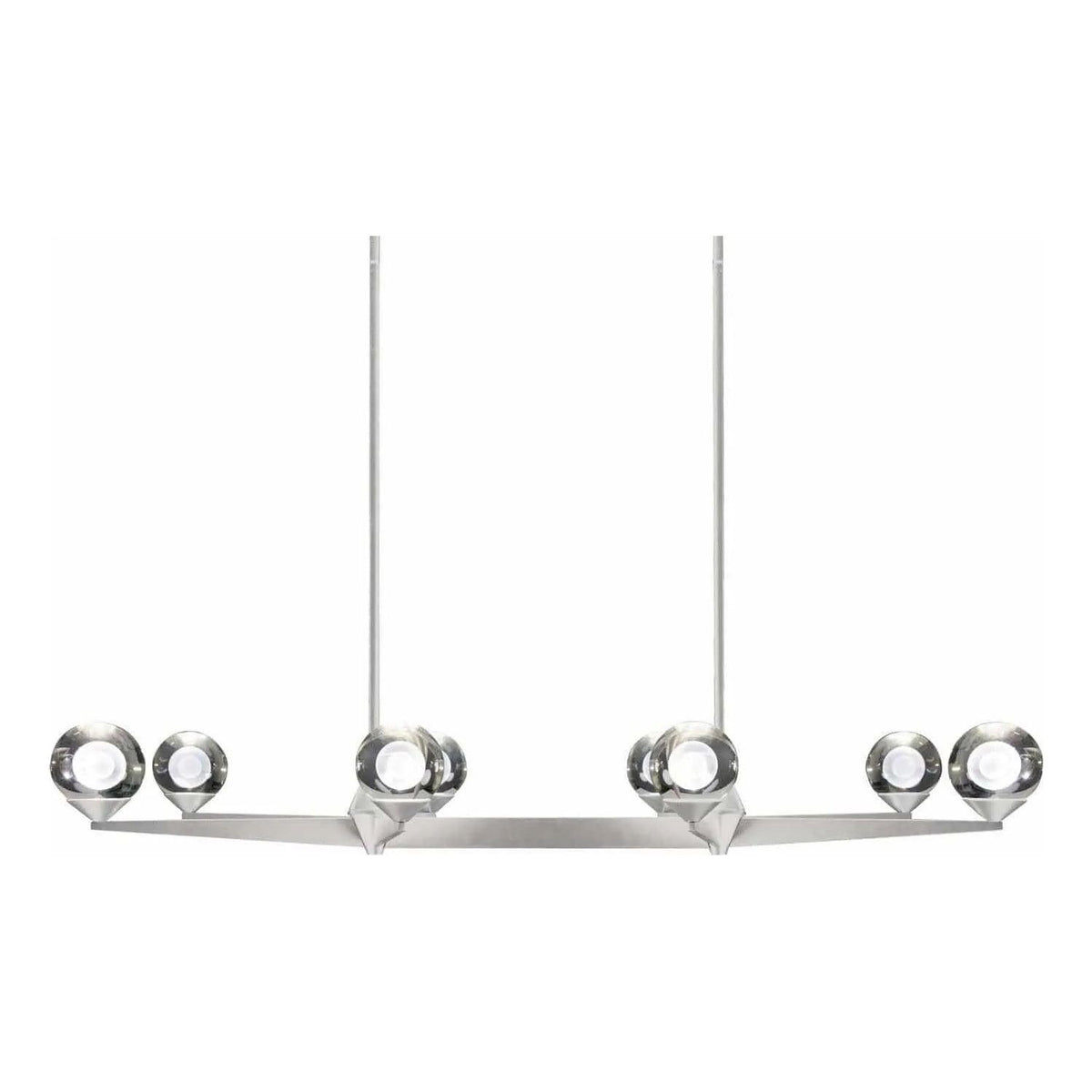 Modern Forms - Double Bubble LED Linear Pendant - PD-82044-SN | Montreal Lighting & Hardware