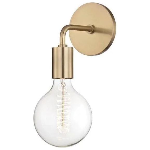 Montreal Lighting & Hardware - Ava Globe Wall Sconce by Mitzi | QUICK SHIP - H109101B-AGB-OS | Montreal Lighting & Hardware