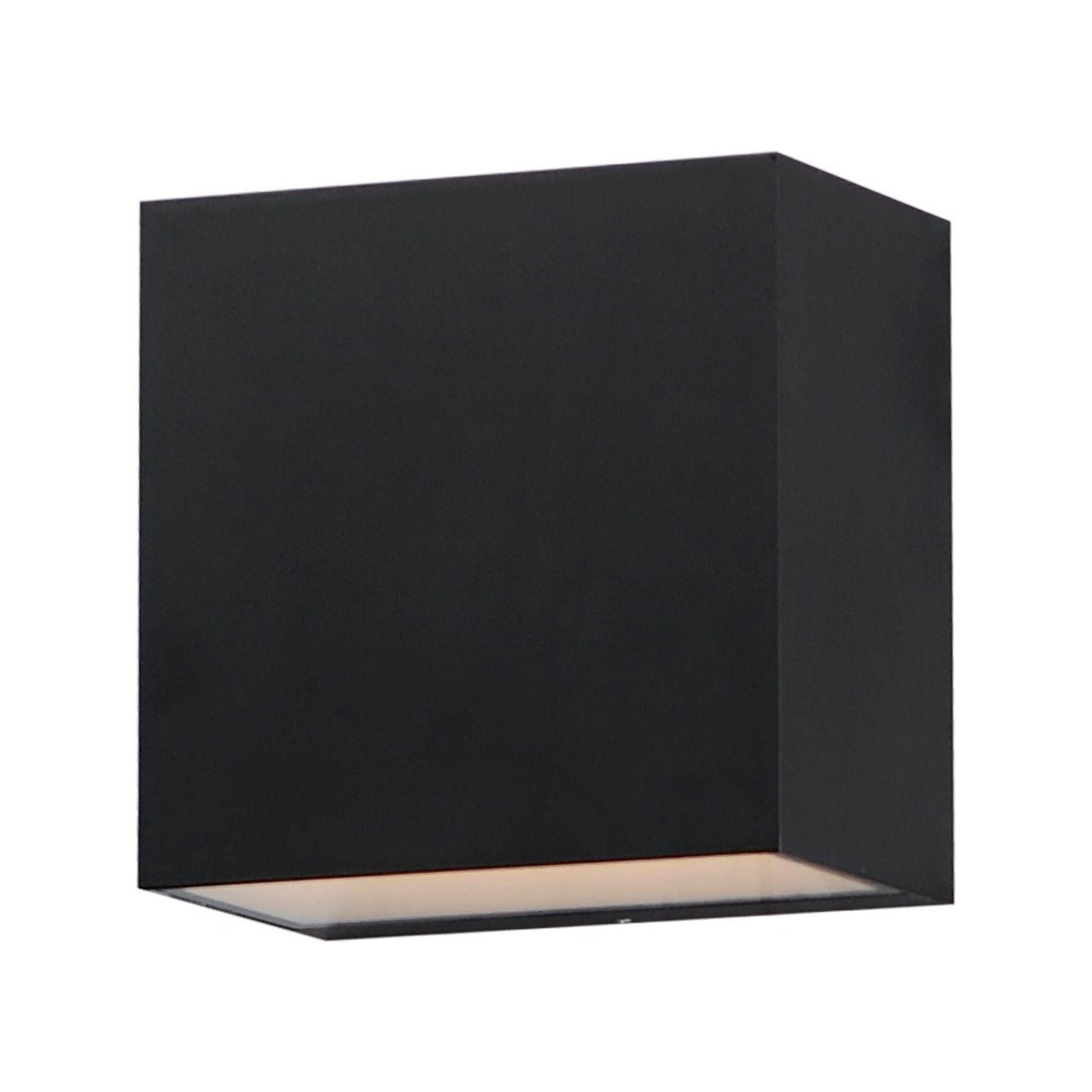 Montreal Lighting & Hardware - Blok LED Outdoor Wall Sconce by ET2 Lighting | QUICK SHIP - E23216-BK-OS | Montreal Lighting & Hardware