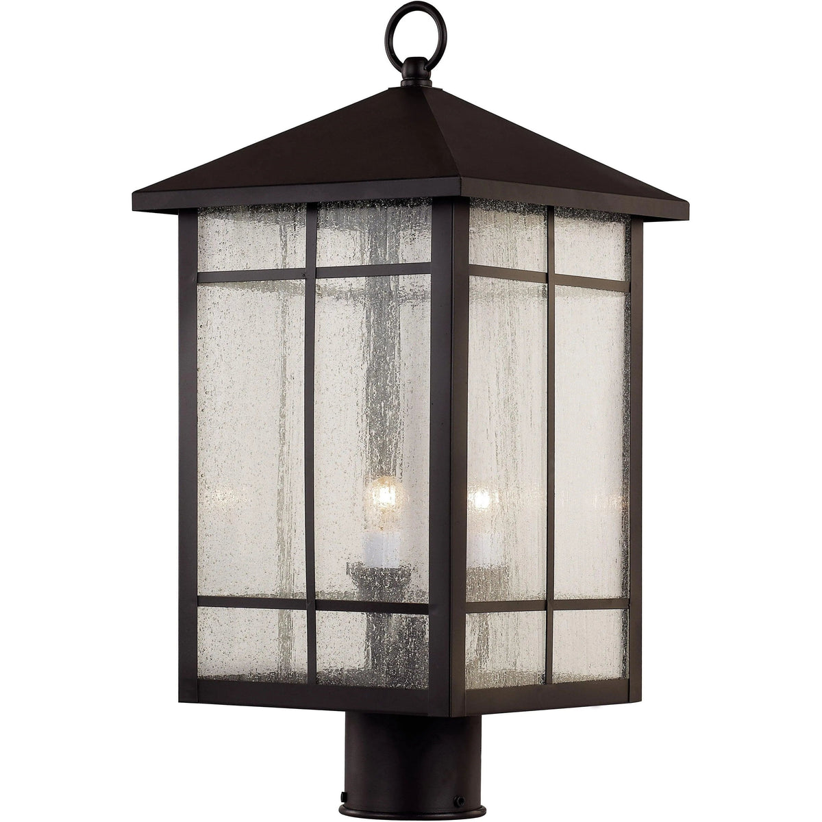 Montreal Lighting & Hardware - Capistrano Three Light Postmount Lantern by Trans Globe Lighting | QUICK SHIP - 40343 ROB-OS | Montreal Lighting & Hardware