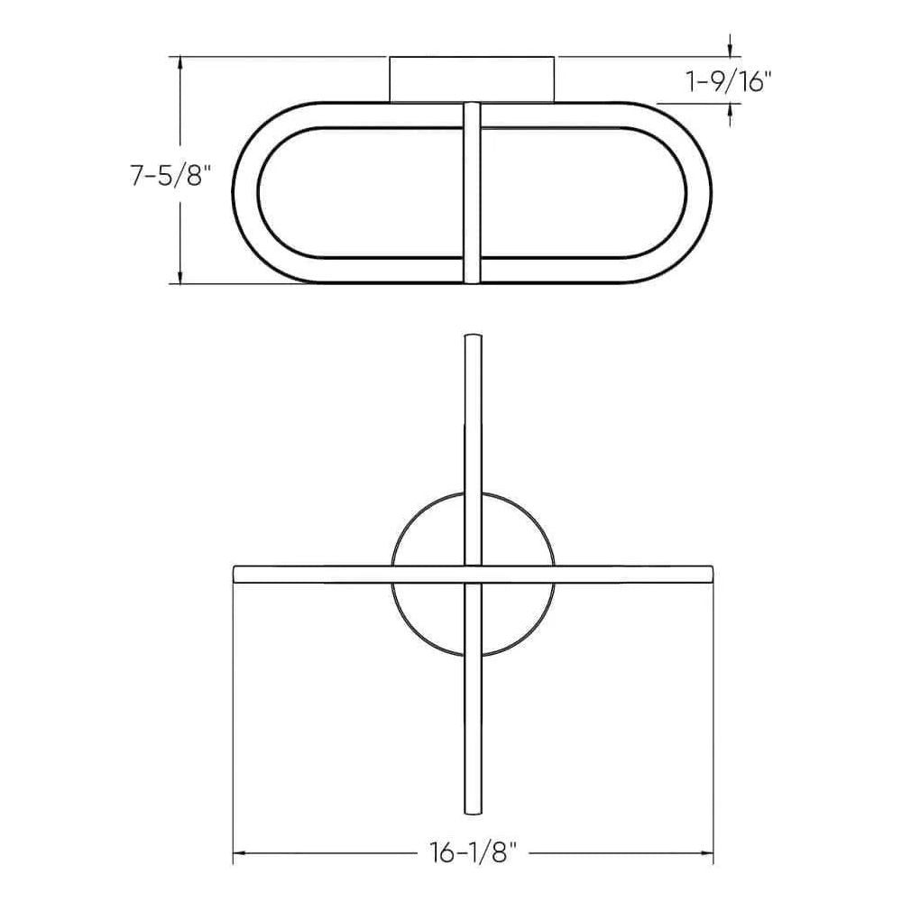 Montreal Lighting & Hardware - FDB LED Ring Flush Mount by DALS | QUICK SHIP - FDB-CC-BB-OS | Montreal Lighting & Hardware