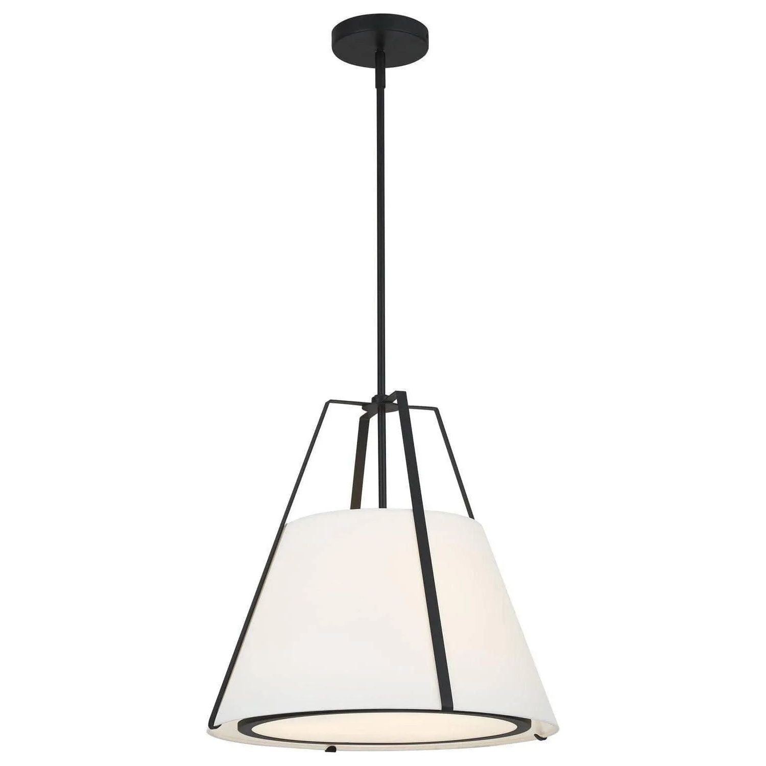 Montreal Lighting & Hardware - Fulton Pendant by Crystorama | QUICK SHIP - FUL-904-BK-OS | Montreal Lighting & Hardware