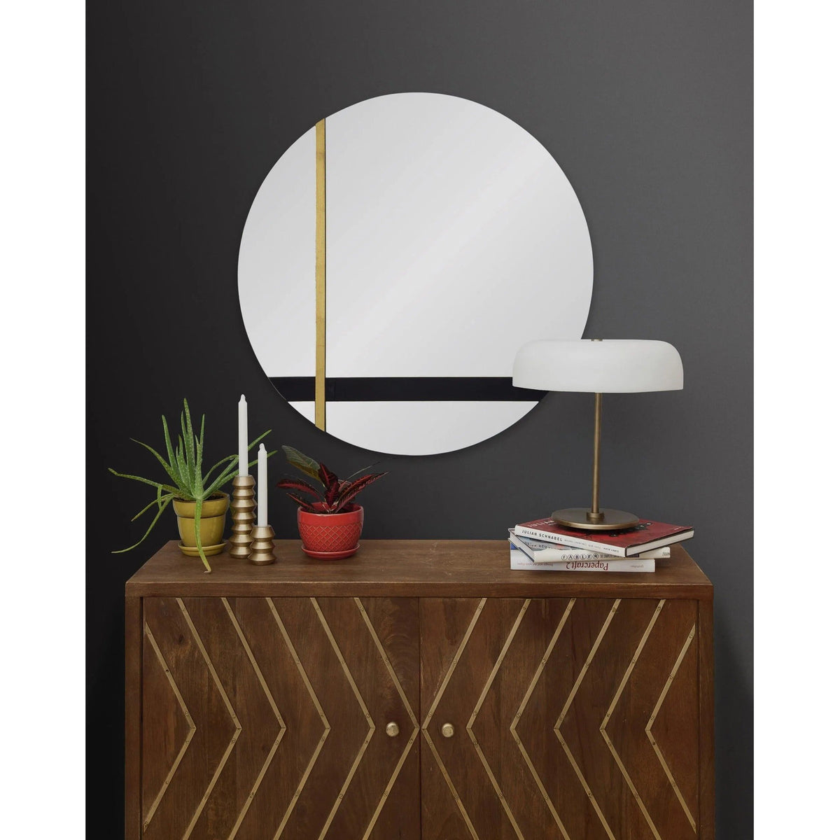 Montreal Lighting & Hardware - Gavin Round Mirror by Renwil | QUICK SHIP - MT2269-OS | Montreal Lighting & Hardware