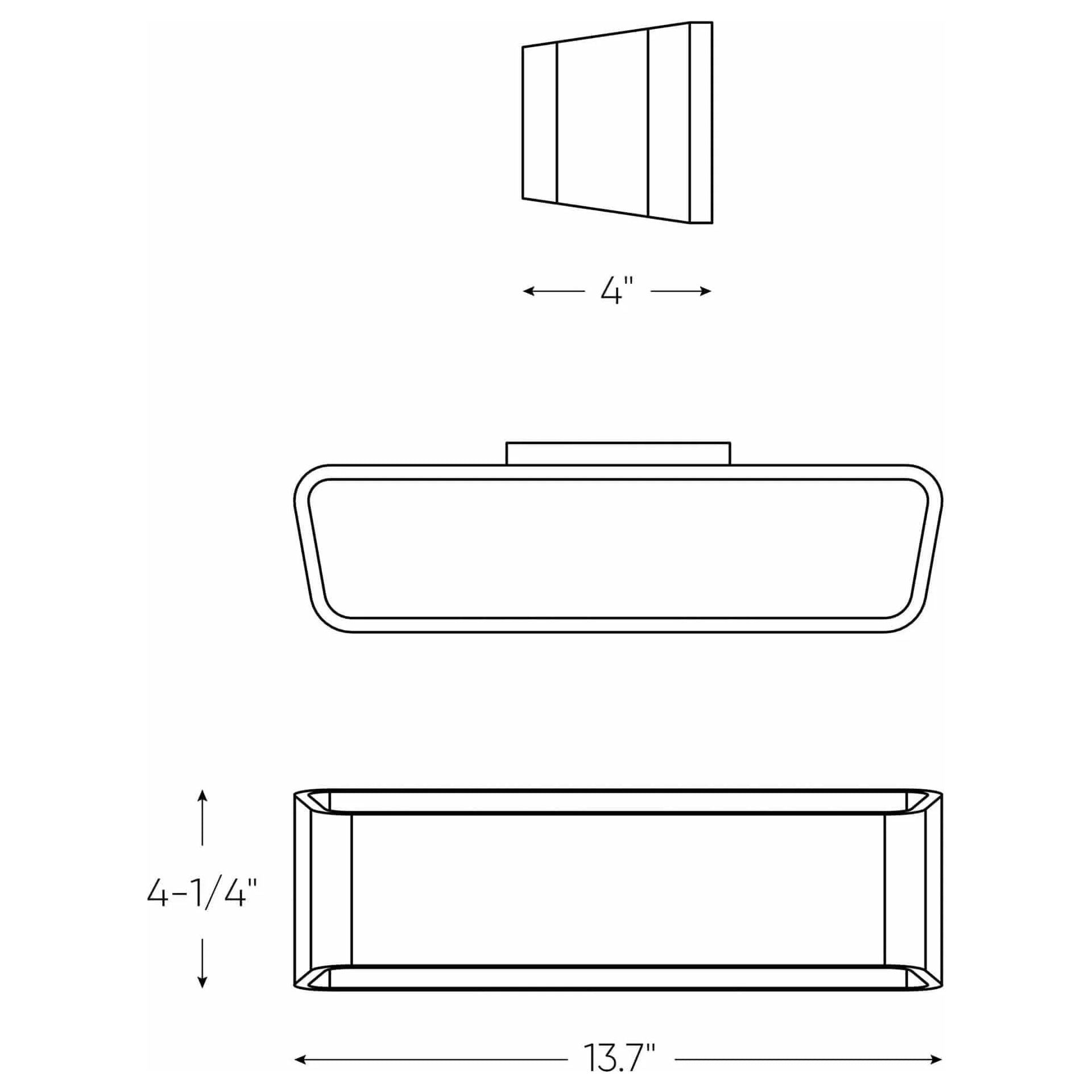 Montreal Lighting & Hardware - LEDWALL-F Indirect Rectangular LED Wall Light by DALS Lighting - LEDWALL-F-BK | Montreal Lighting & Hardware