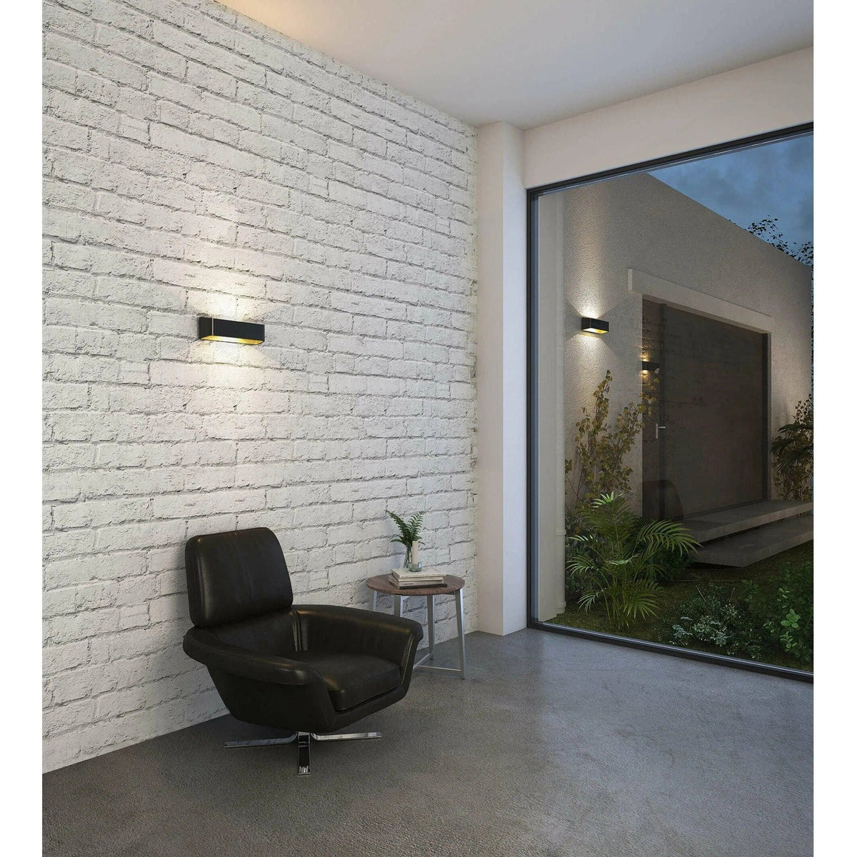 Montreal Lighting & Hardware - LEDWALL-F Indirect Rectangular LED Wall Light by DALS Lighting - LEDWALL-F-BK | Montreal Lighting & Hardware