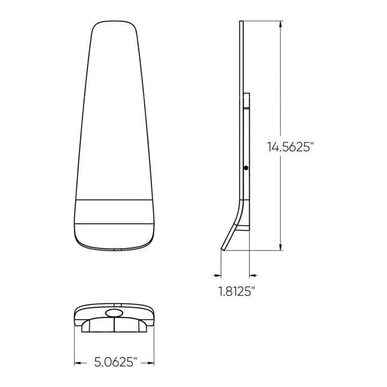 Montreal Lighting & Hardware - LEDWALL-I Ultra Slim LED Wall Light by DALS Lighting - LEDWALL-I-BK | Montreal Lighting & Hardware