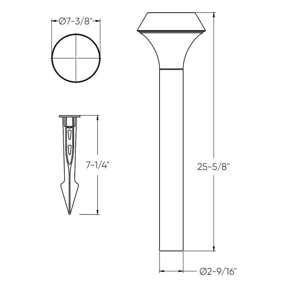 Montreal Lighting & Hardware - LPL Pathlight by DALS Lighting - LPL26-3K-BK | Montreal Lighting & Hardware