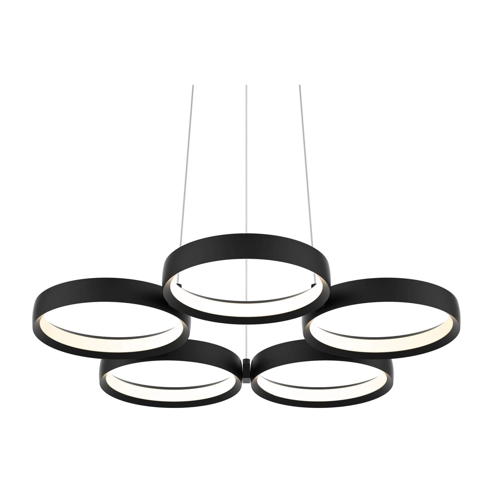 Montreal Lighting & Hardware - PDR5 LED Pendant Light by DALS Lighting - PDR5-3K-BK | Montreal Lighting & Hardware