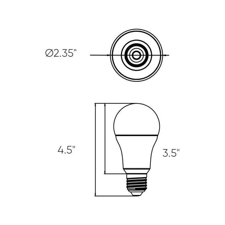 Montreal Lighting & Hardware - Smart A19 RGB+CCT Light Bulb by DALS Lighting - SM-BLBA19 | Montreal Lighting & Hardware