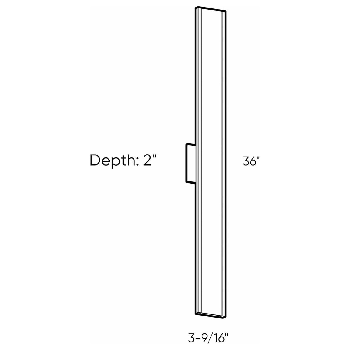 Montreal Lighting & Hardware - SWS LED Wall Sconce by DALS Lighting - SWS12-3K-BK | Montreal Lighting & Hardware