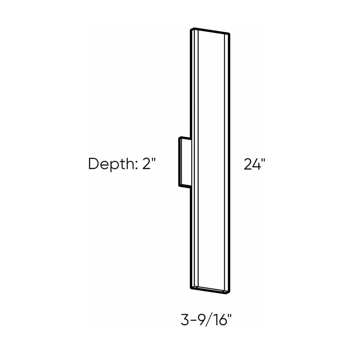 Montreal Lighting & Hardware - SWS LED Wall Sconce by DALS Lighting - SWS12-3K-BK | Montreal Lighting & Hardware