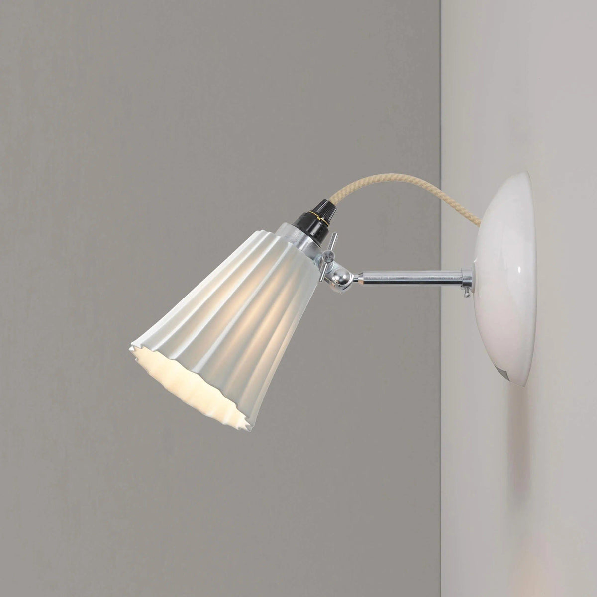 Original BTC - Hector Pleat Wall Light - US-FW122N | Montreal Lighting & Hardware