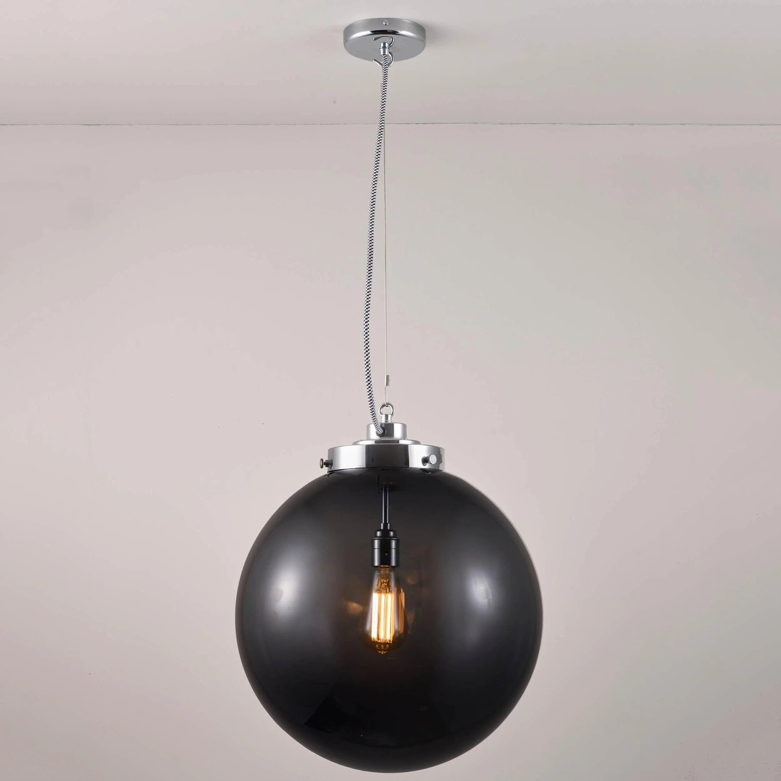 Original BTC - Large Globe Pendant - US-FP542AN/CH | Montreal Lighting & Hardware