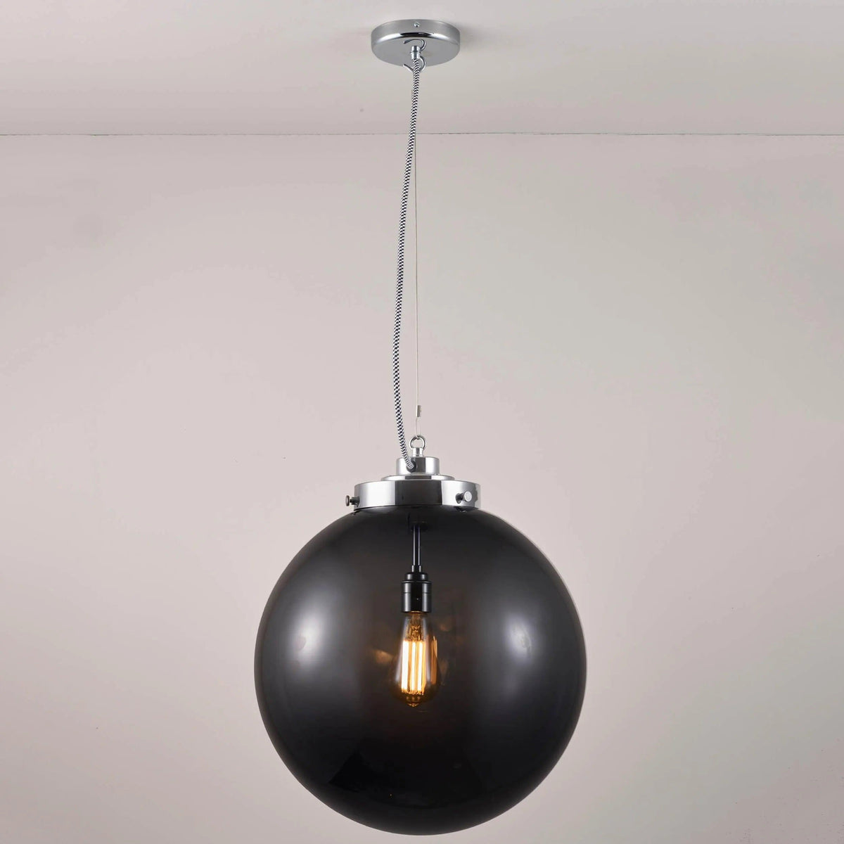 Original BTC - Large Globe Pendant - US-FP542AN/CH | Montreal Lighting & Hardware