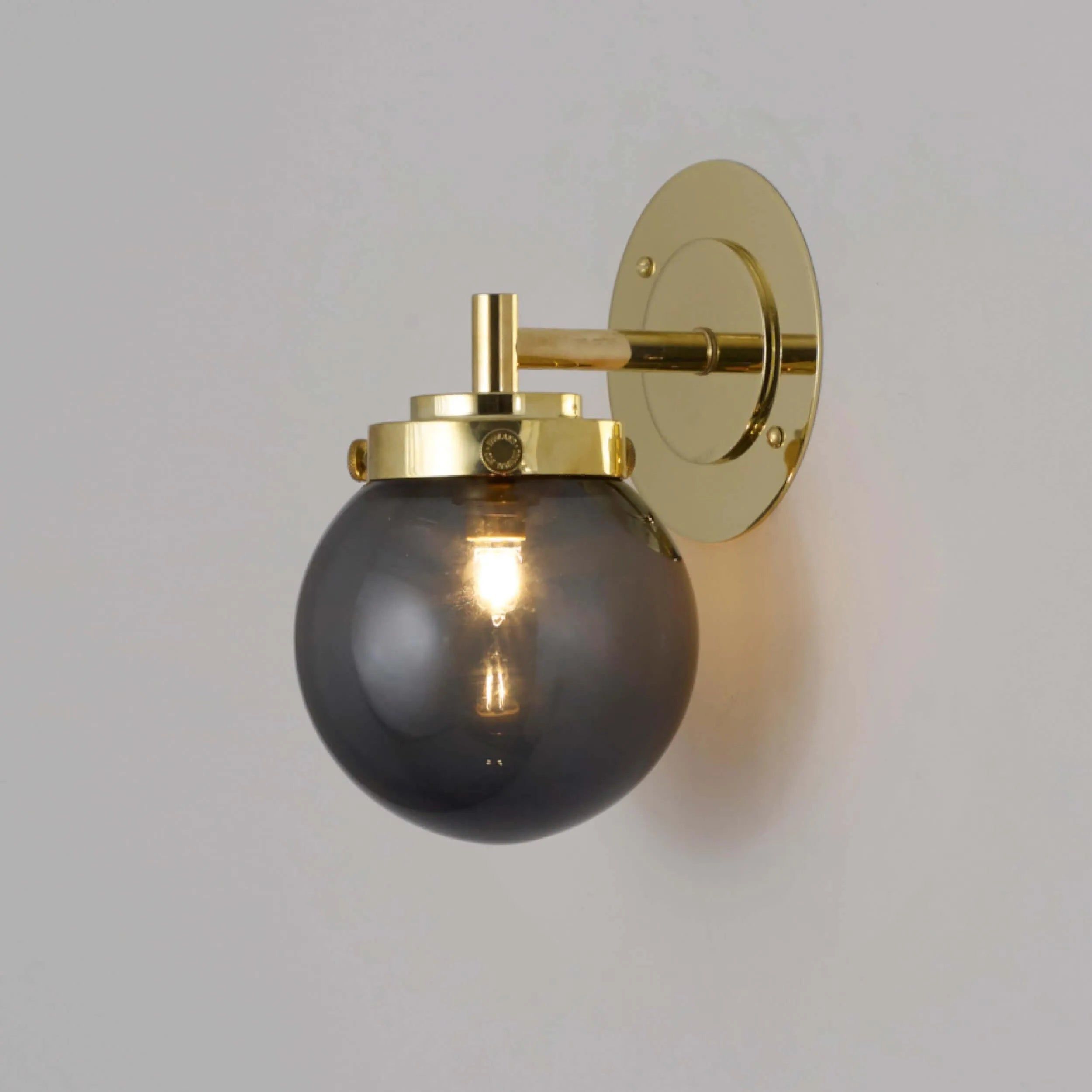 Original BTC - Mini Globe Wall Light - US-FW543/AN/BR | Montreal Lighting & Hardware