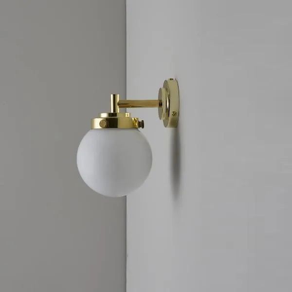 Original BTC - Mini Globe Wall Light - US-FW543/AN/BR | Montreal Lighting & Hardware