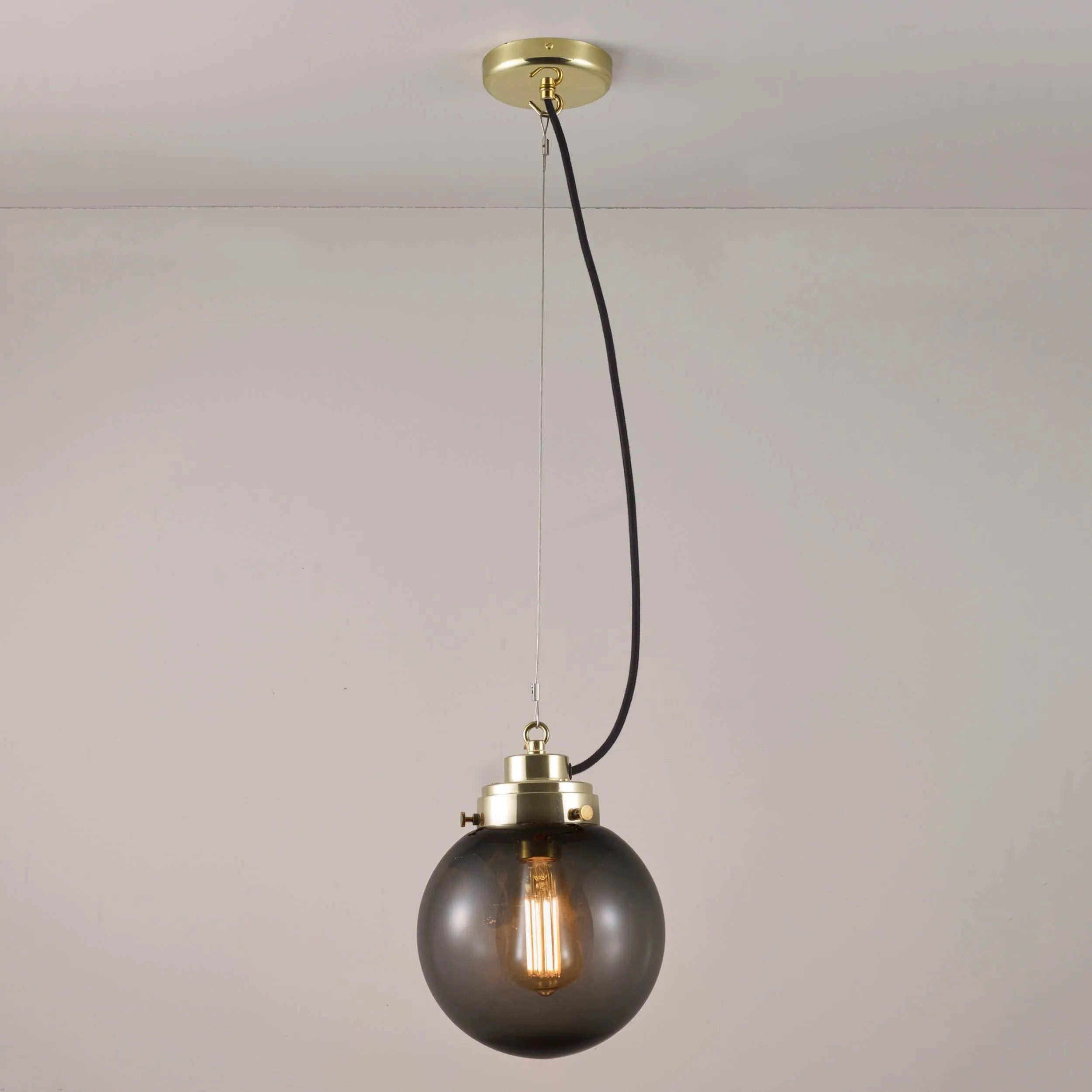 Original BTC - Small Globe Pendant - US-FP540AN/BR | Montreal Lighting & Hardware