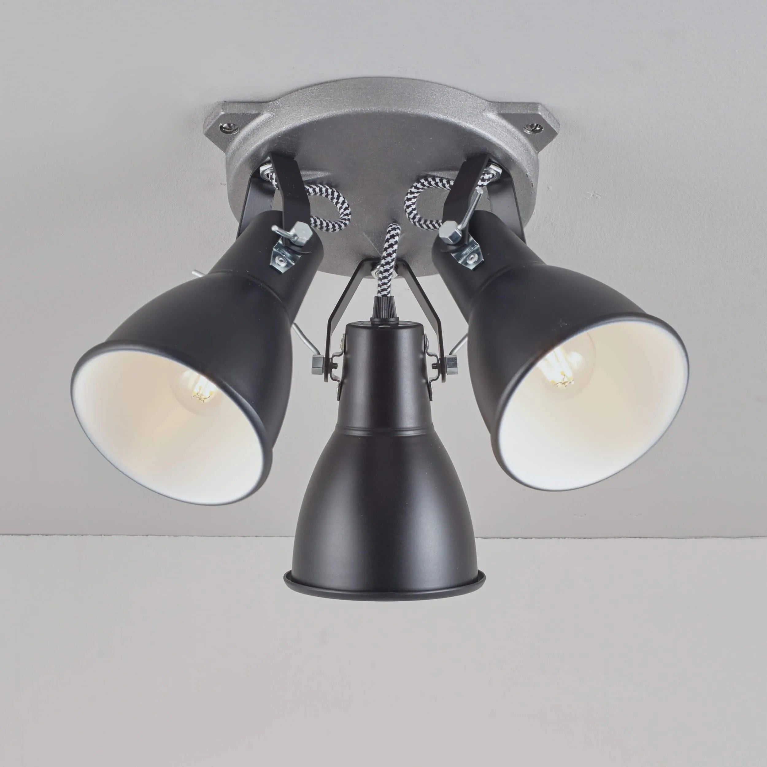 Original BTC - Stirrup Triple Ceiling Light - US-FC180K | Montreal Lighting & Hardware