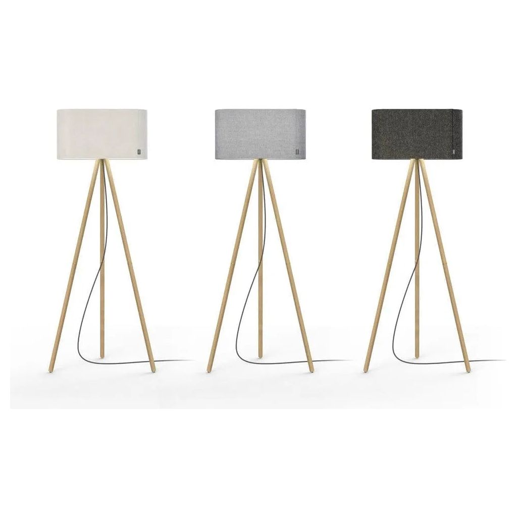 Pablo Designs - Belmont LED Floor Lamp - BELM FLR GPT/OAK | Montreal Lighting & Hardware